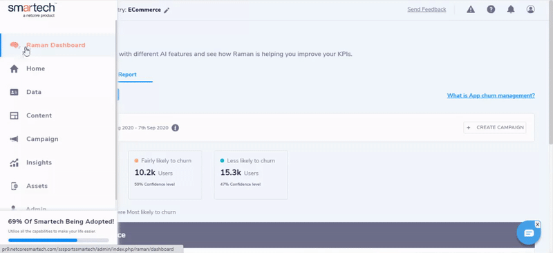 Raman's App churn management