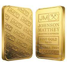 Johnson matthey gold bar