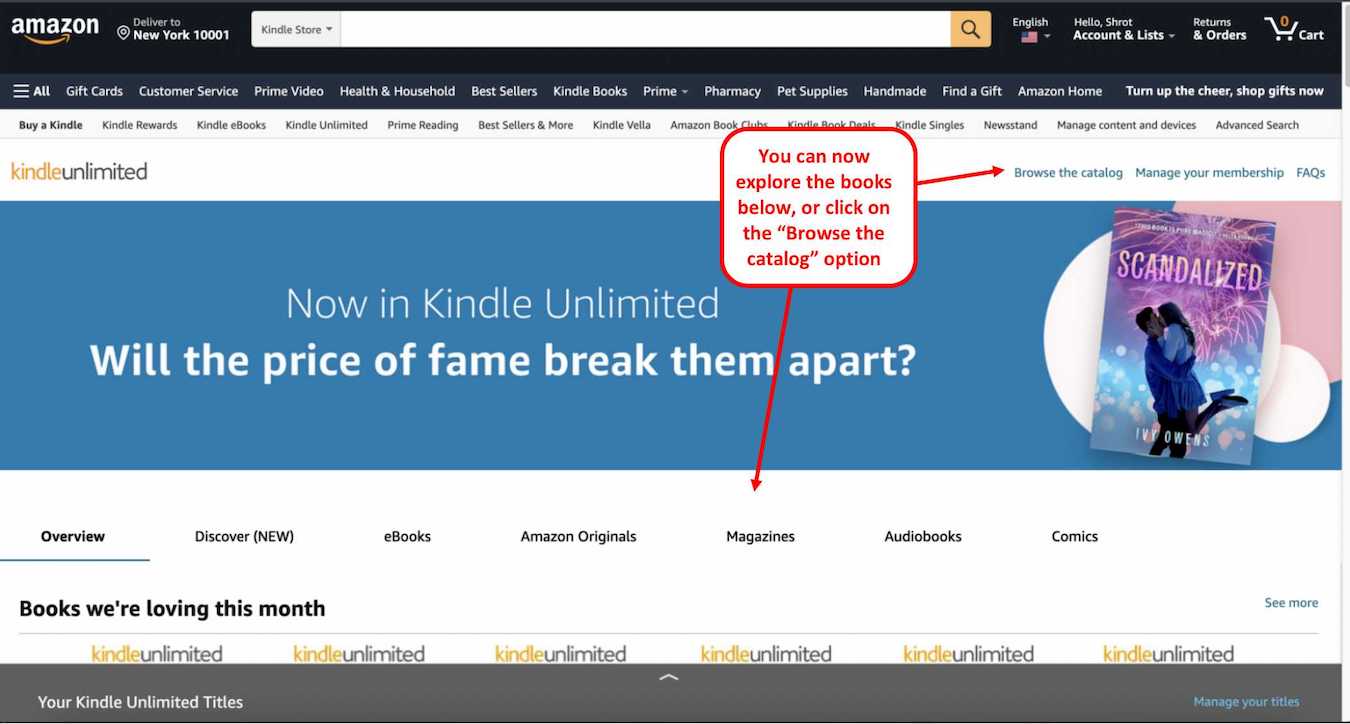 how to check kindle unlimited books