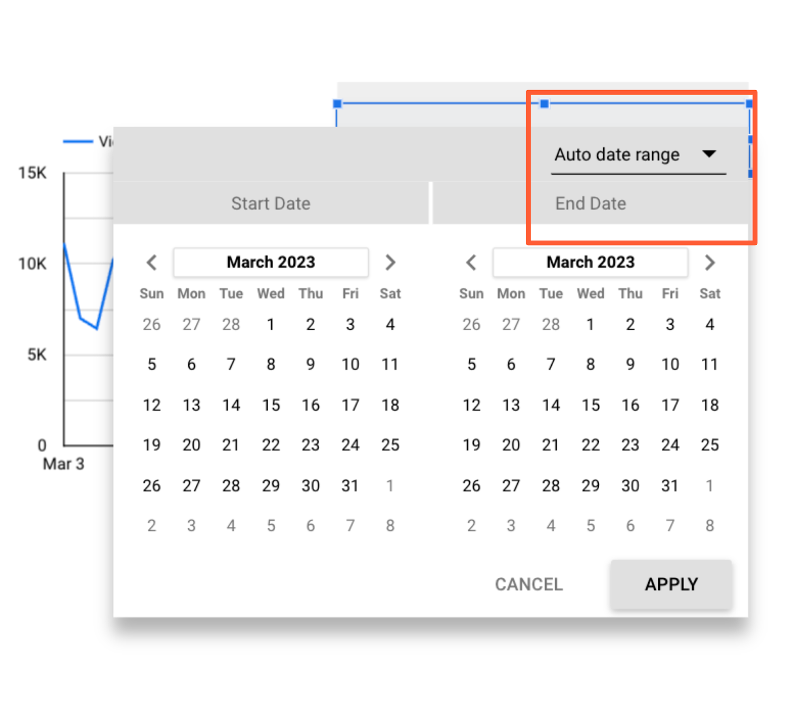 Intermediate Google Looker Studio Tips: auto date range