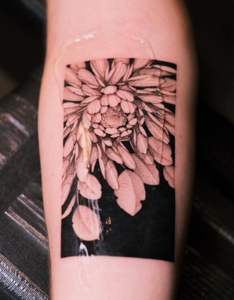 In The Dark Chrysanthemum Tattoo