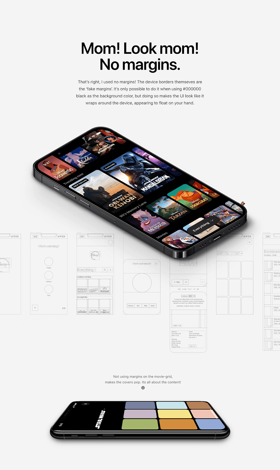 app disney disney+ Figma logo Mobile app redesign UI ui design UI/UX