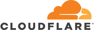 Logo of Cloudlare service.