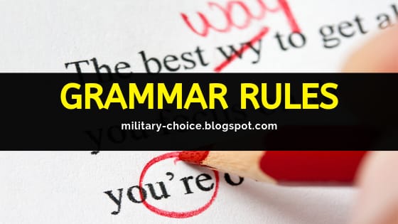 Top English grammar rules to solve any spotting the errors questions