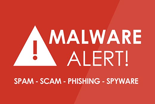 Injeção de spam e malware