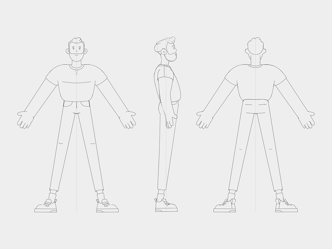 3D c4d Character modeling rigging 3d animation