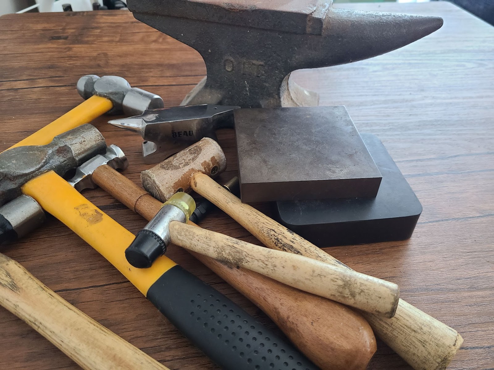 Hammers Blocks and Anvils are basic silversmithing tools for beginners
