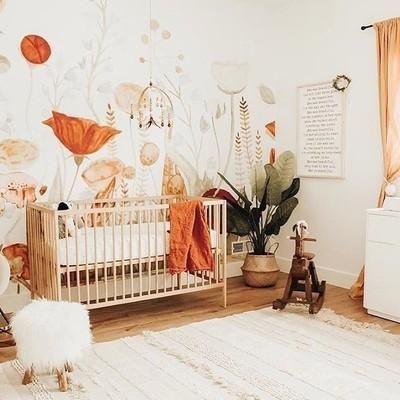 Decoração de quarto de bebê feminino