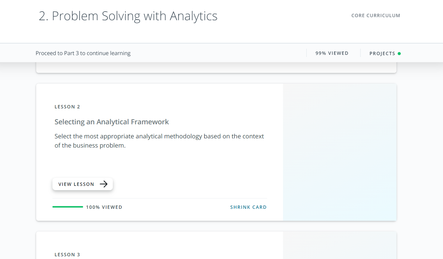 Problem Solving with Analytics