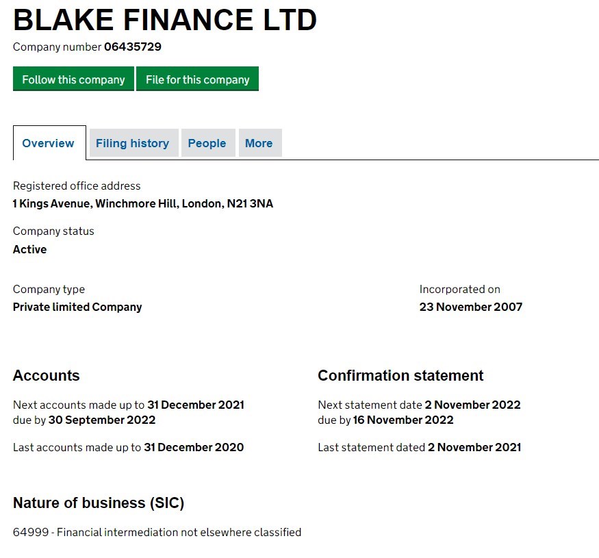 Blake Finance Ltd: отзывы с независимой оценкой, анализ торговых условий