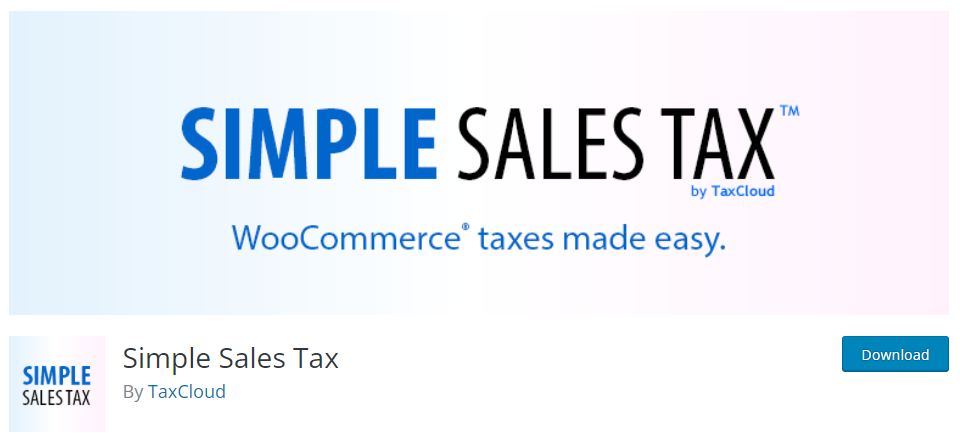 Simple Sales Tax plugin