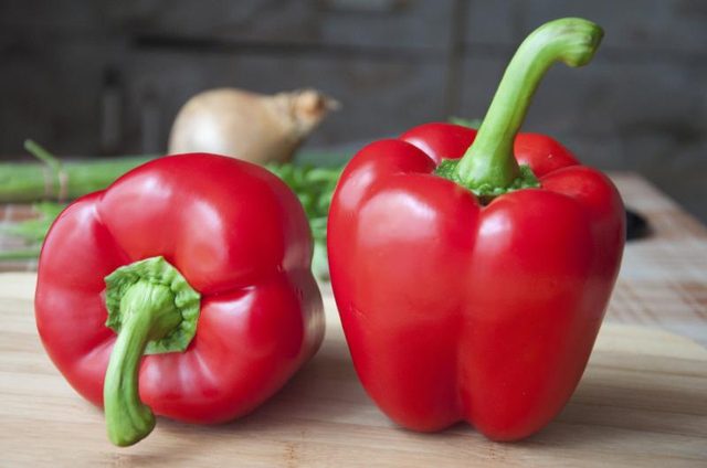 Red bell peppers are high in vitamin C and can lower cortisol levels.