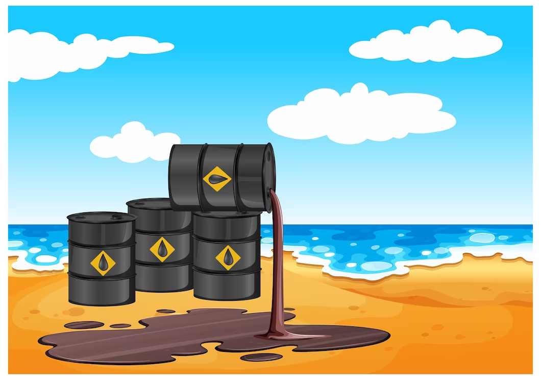 black oil barrels