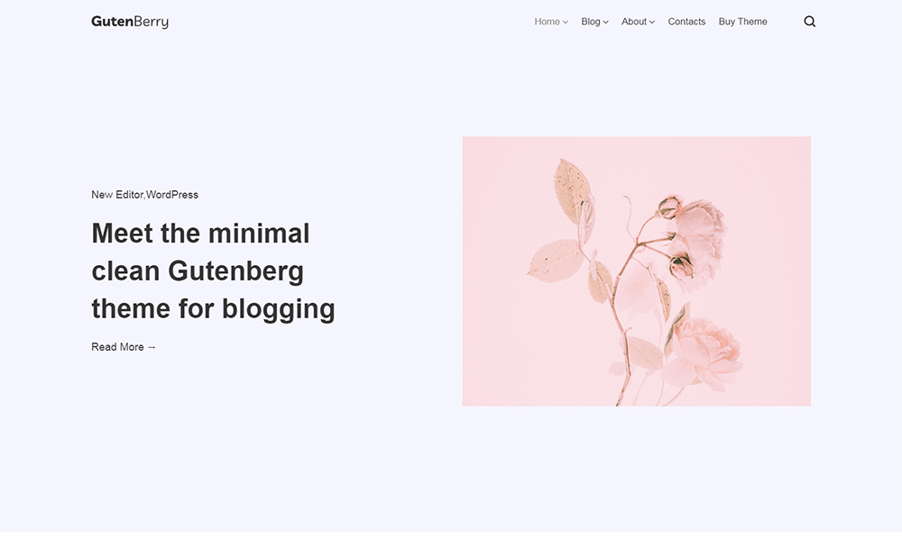 Gutenberry - Membersihkan Tema WordPress Blog Berdasarkan Gutenberg