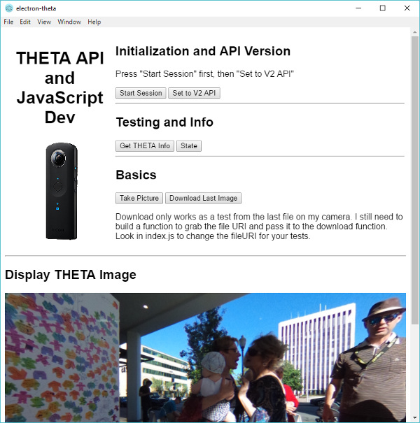 THETA API and JavaScript Dev
