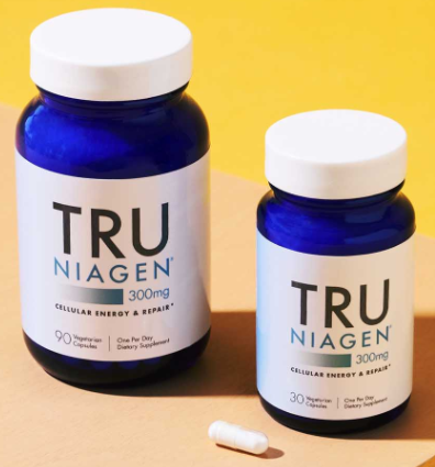 Tru Niagen pode ser adquirido em cápsulas e pacotes de stick portáteis. 