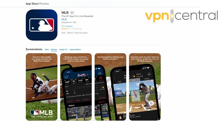 mlb ios mobile app