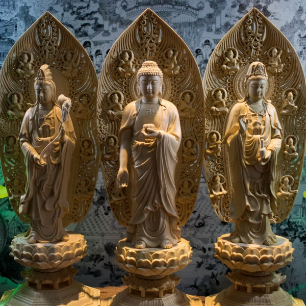 Bộ ba tượng Tây Phương Tam Thánh 