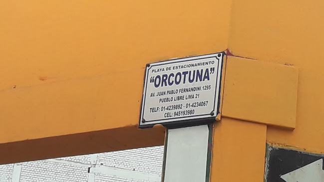 Opiniones de Playa De Estacionamiento Orcotuna en Pueblo Libre - Aparcamiento