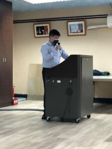 圖五：第二位講師張祐齊律師講解勞基法基本法律概念