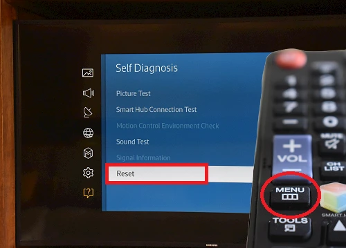 Reset Samsung smart tv