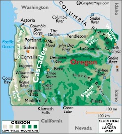 Map of Oregon