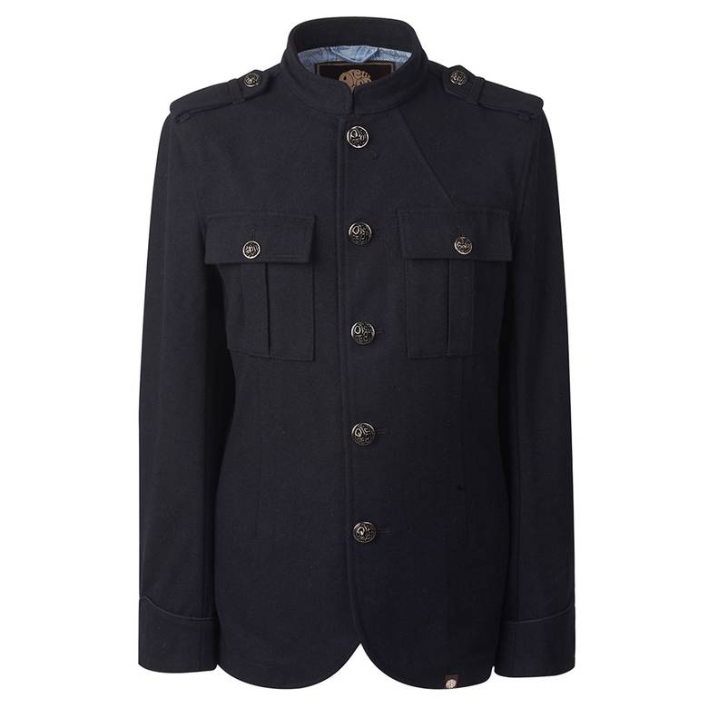 Mens Wool Button Up Jacket