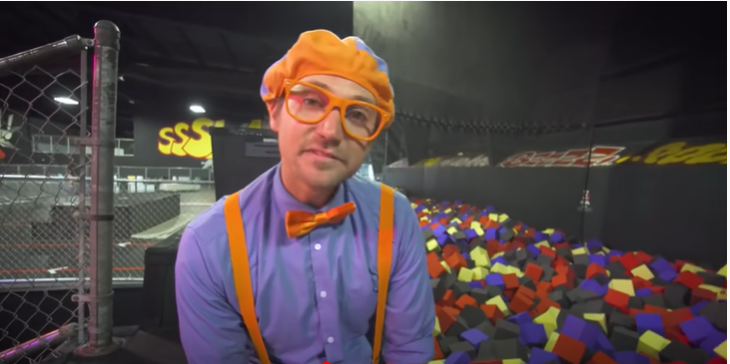 Blippi is No 8 in the list of top 10 earners on youtube