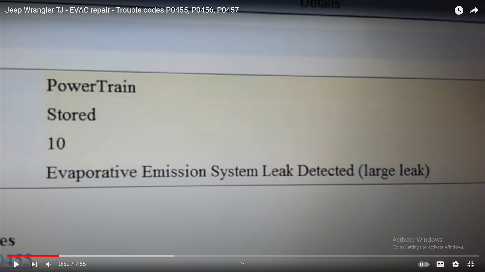 P0455 Jeep Wrangler Code: EVAP System Large Leak Detected
