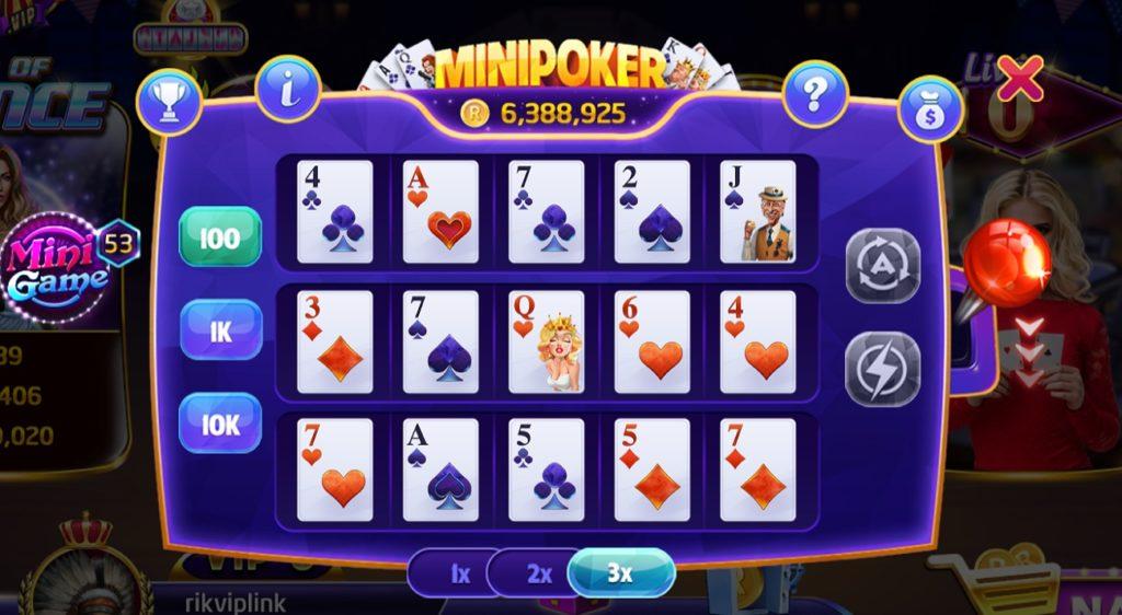 Mini Poker- Game bài code