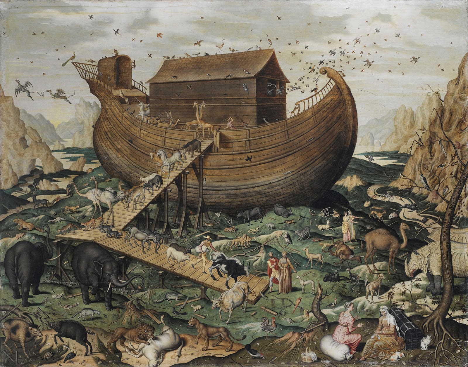Image result for Noah's flood art