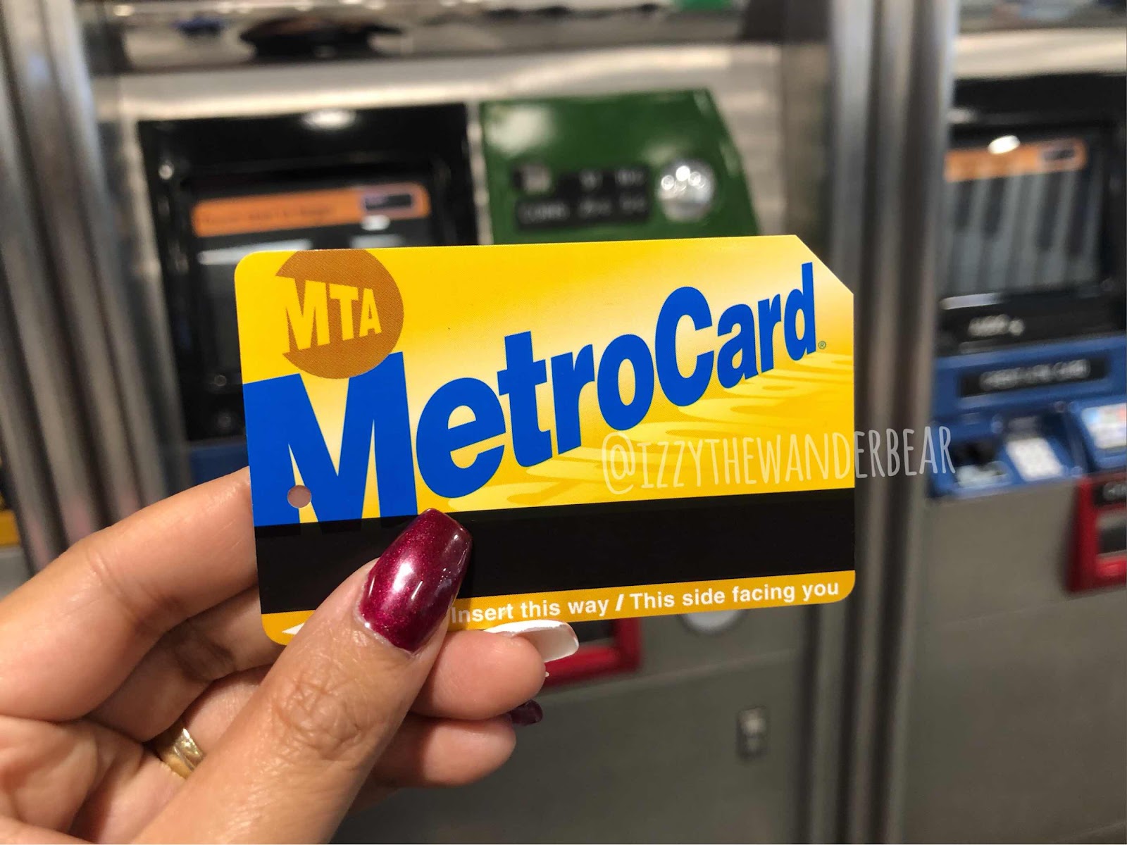 Izzy the Wander Bear - Subway Ticket : Metro Card