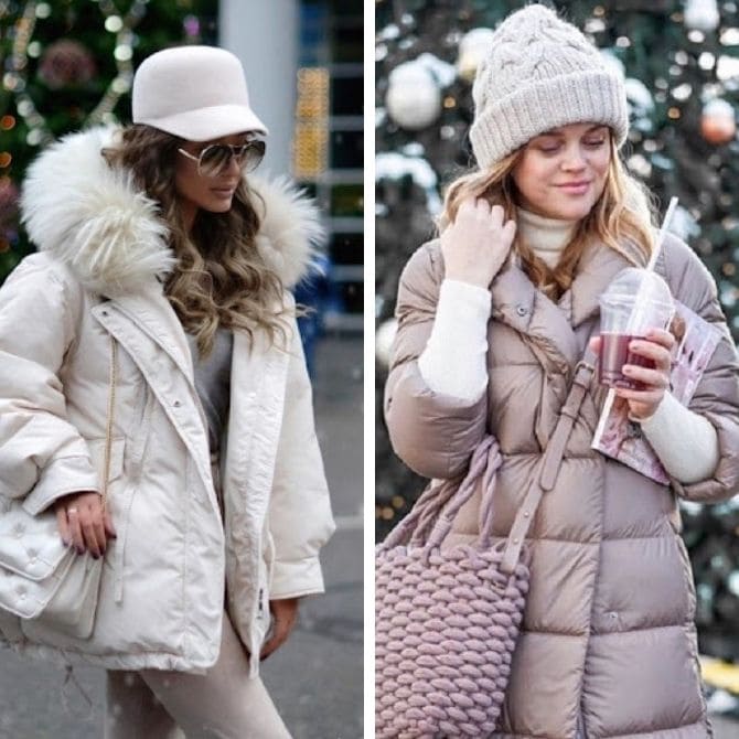 What kind of hat to wear with a down jacket: trendy combinations for the cold season 2021-2022 10