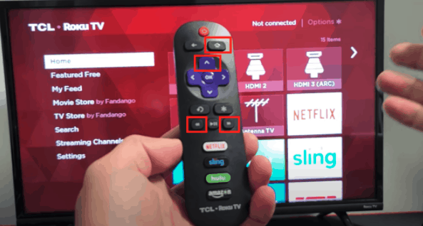 TCL TV factory reset to fix green screen
