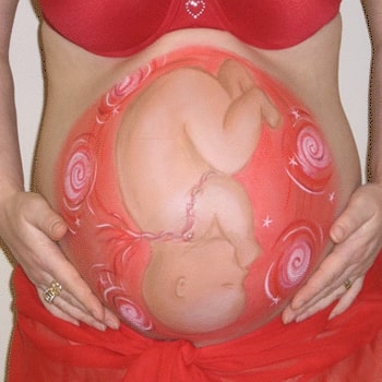 pregnant belly painting ideas