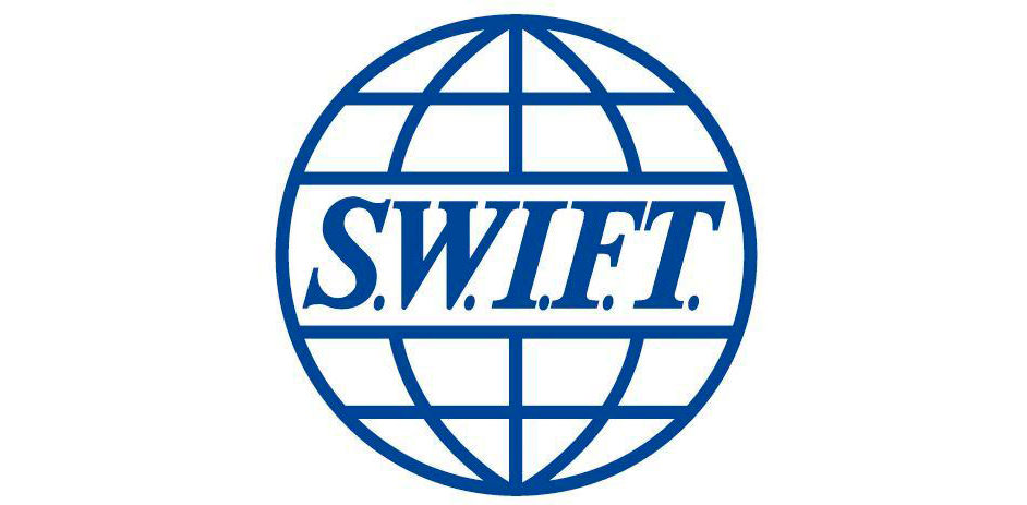A globe with "SWIFT" written in the center of it.