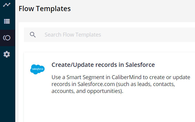 Creating a new CaliberMind Flow in Salesforce