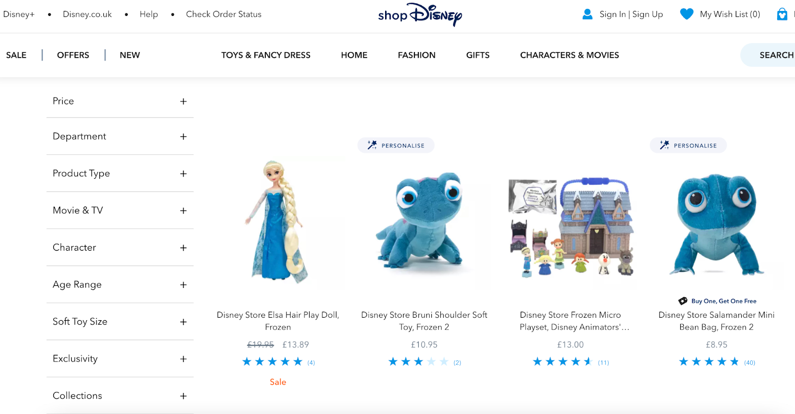 Social media success story:Frozen from Shop Disney