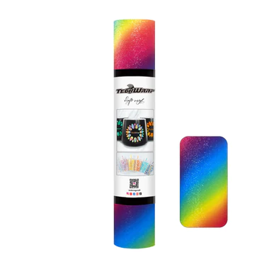 Diagonal Rainbow Stripes Adhesive Vinyl