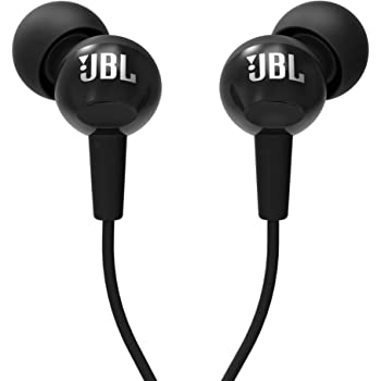 JBL C100SI In-Ear Deep Bass Headphones with Mic (Black)