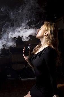 Woman, People, Smoke, A, Adult, Portrait