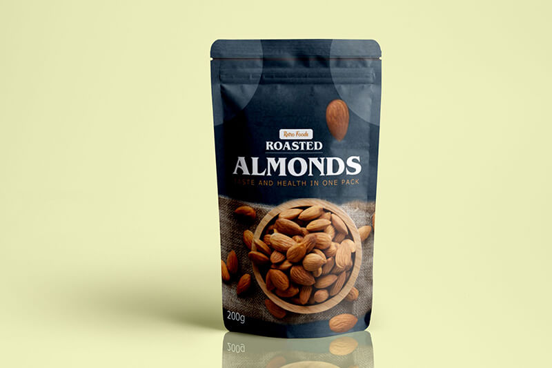 Bao bì Almonds Roasted