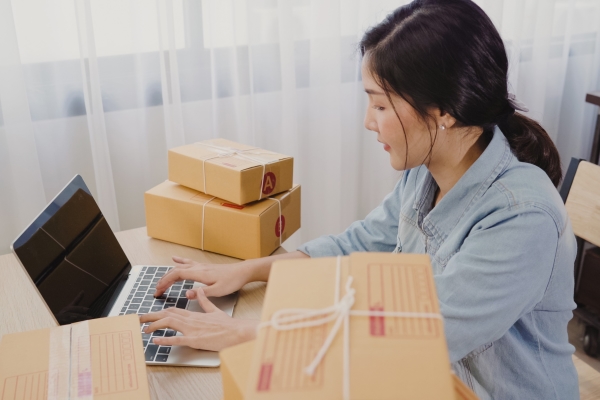 entrepreneur-business-woman-owner-sme-online-checking-product 