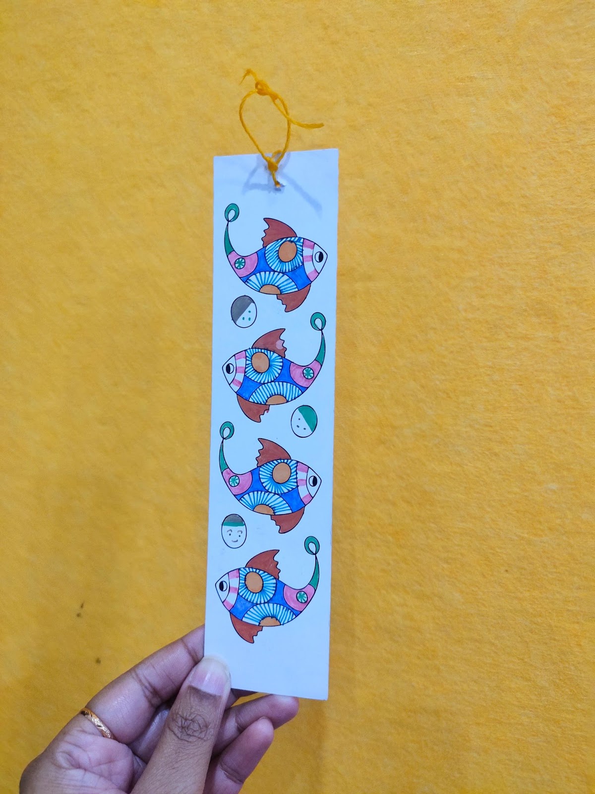 Indian motif on bookmark