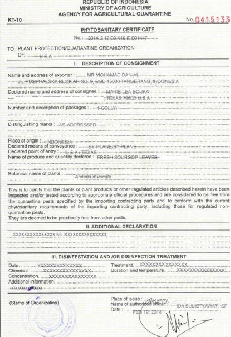 Pengertian Phytosanitary Certificate Dalam Ekspor Impor - Emancipation USA