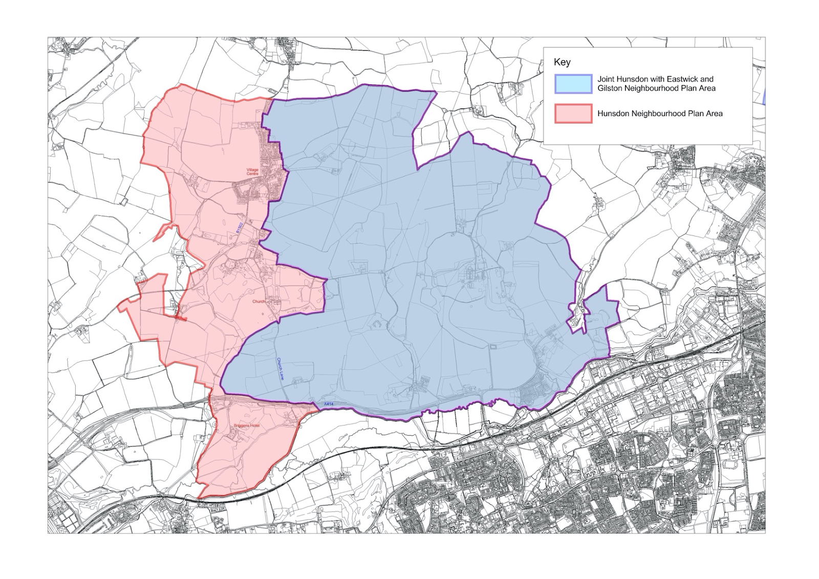 Hunsdon Area Neighbourhood Plan Map
