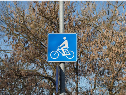 Bicycle Rider Sign