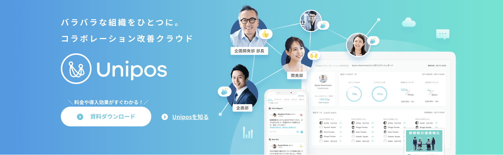 感謝ツール　Unipos