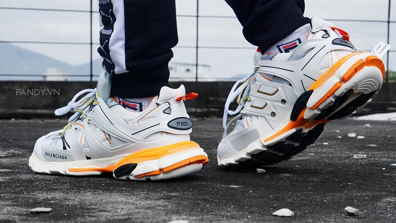 Balenciaga Balenciaga Track Shoes Orange Grailed