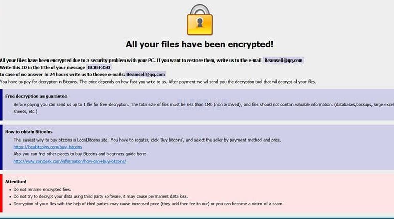 police pay ransomware demand in bitcoins